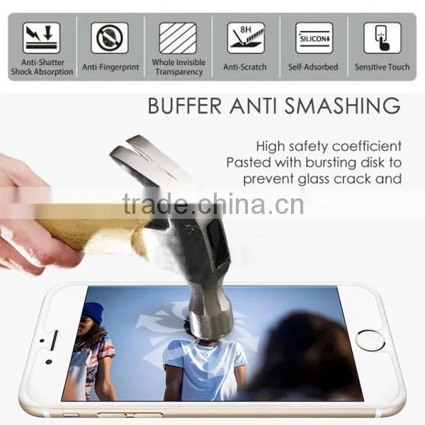 9H hardness 2.5D round or straight angle tempered glass screen protector for cellphone