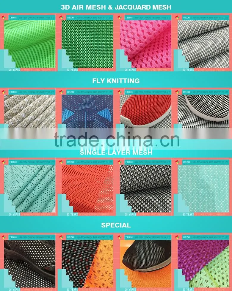 100 polyester warp knitted lining fabric for shoes
