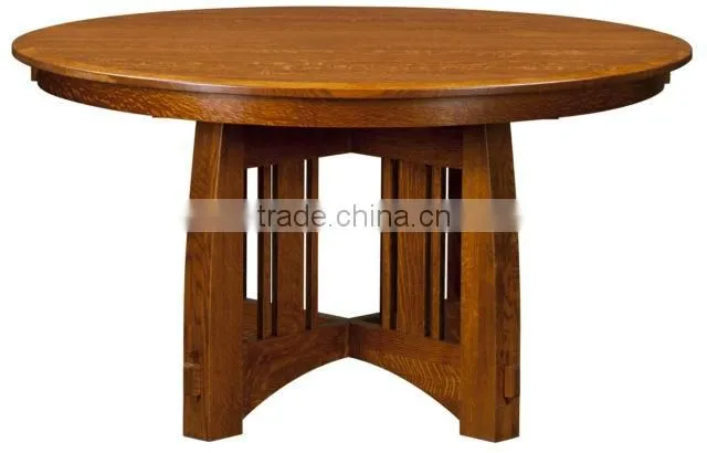 Custom made modern classic furniture cherry wooden round table top coffee dining table