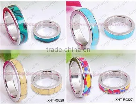 316L Stainless Steel Ring With Crystal