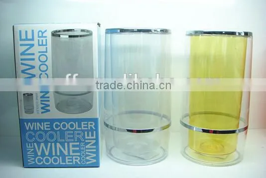 1.5L mini plastic acrylic wine bottle bucket for one bottle