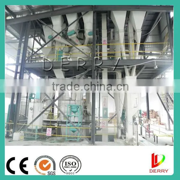 high quality powder feed batching plant / poultry mash feed manufacturing plant