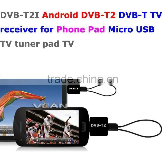 Hot selling! Android DVB-T2 DVB-T TV receiver for Phone Pad Micro USB TV tuner DVB-T2I