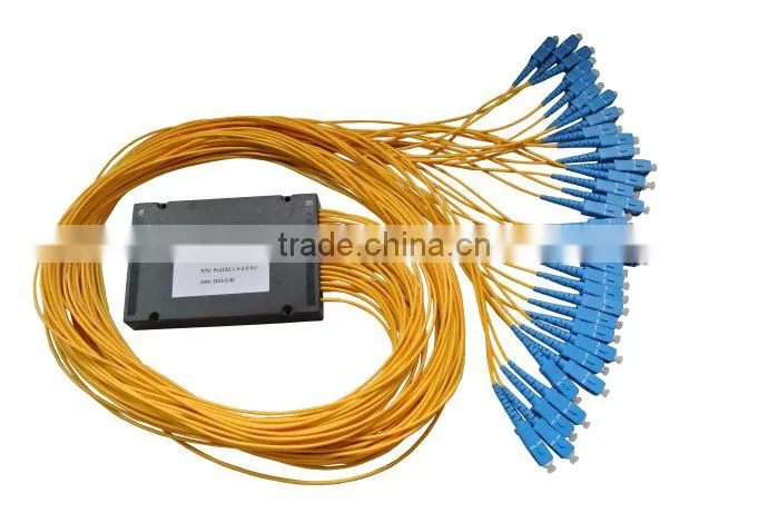 Network SM Single Mode Fiber Optic PLC Splitter Coupler