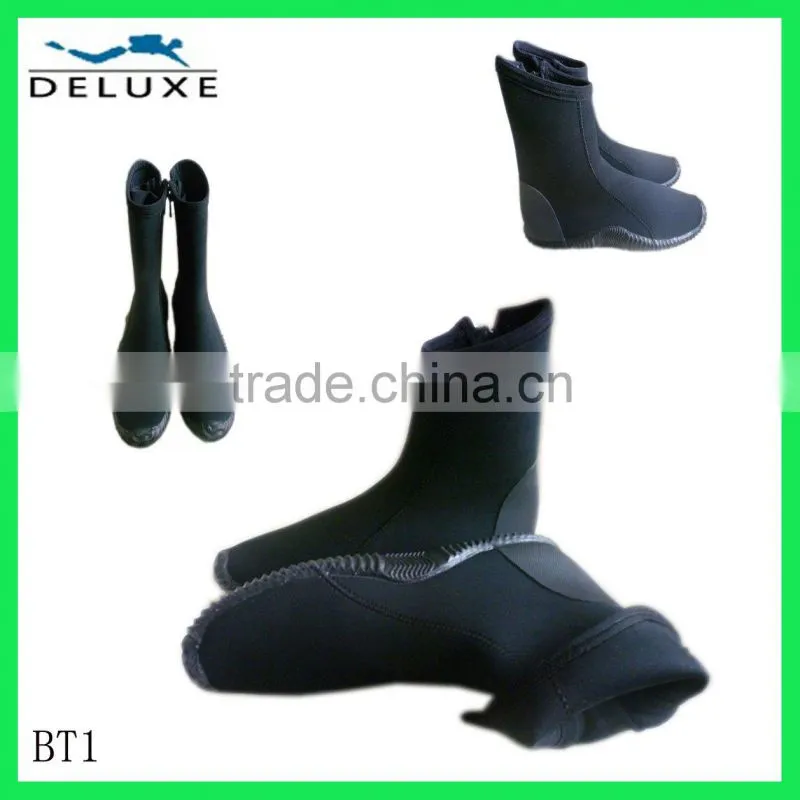 full cut neoprene dive boots water boots with zipper