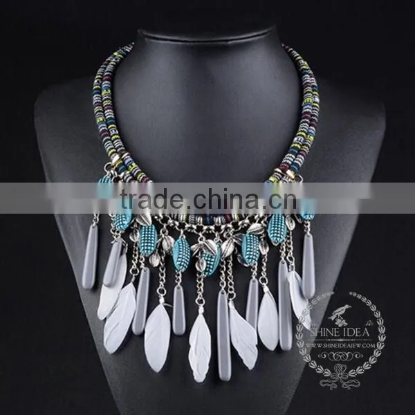 high quality vintage style chunky statement necklace tin alloy fashion women pendant necklace 6390157