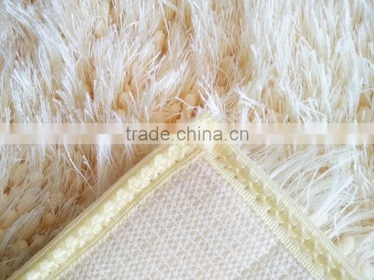 silk floor long pile microfiber chenille mat