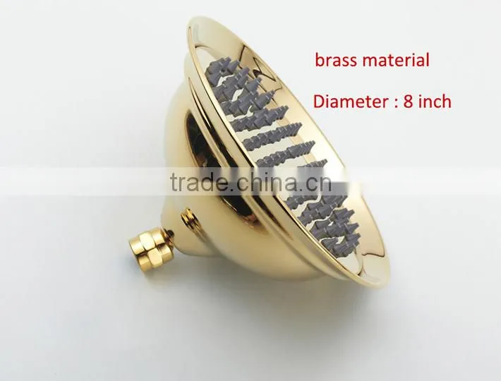 Luxury high quality brass gold finishing bathroom rain shower set