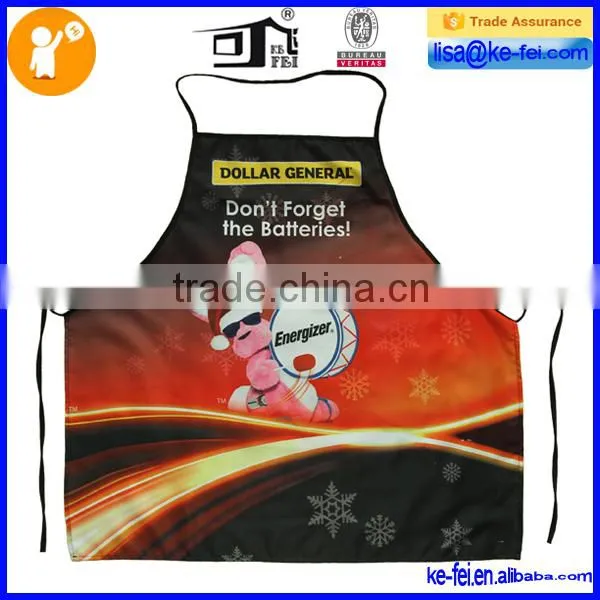 full body sublimation printed ruffle apron