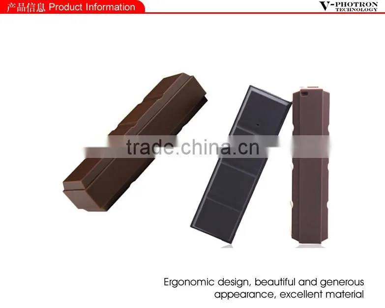 2014 new promotional chocolate style power bank with key chain