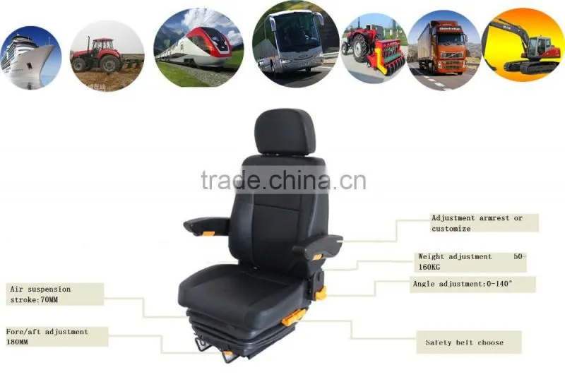 Luxury air Forklift Seat,heavy Forklift Seat
