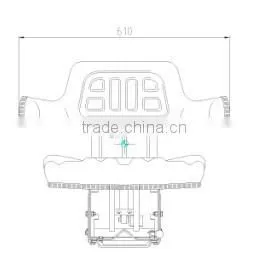 Tractor seat with beautiful appearance and Electric lock