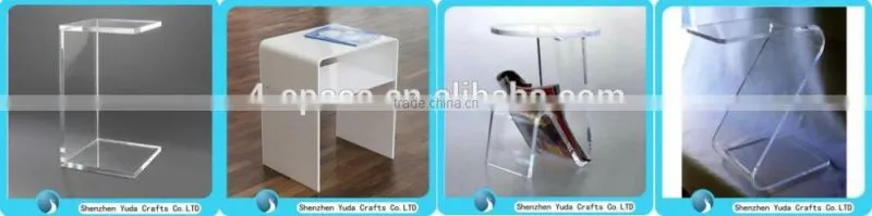 Wholesale Price Clear Perspex End Table Sofa Table Acrylic Waterfall Table