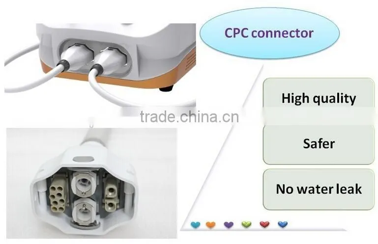 Golden Design for beauty shop best choice with SHR handle Fast Hair Removal and YAG laser removal all kinds of pigment