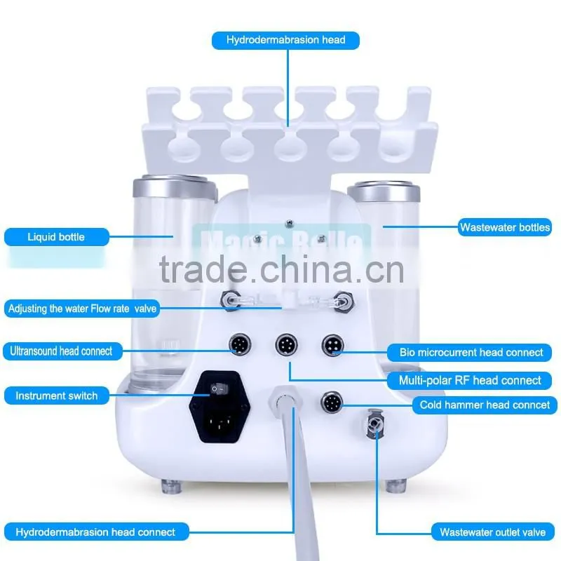 The Newest Hydra Facial Cleaning Dermabrasion Machine Dead Skin Peeling water Dermabrasion Machine for Salon use