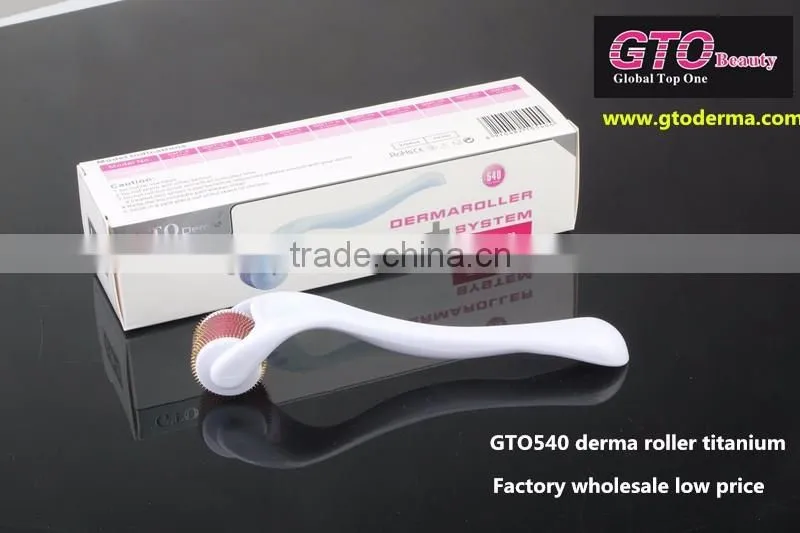 HOT!! GTO brand low price derma roller 540 needles face derma roller