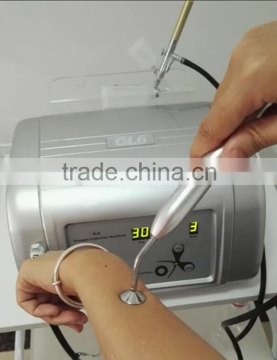 Salon equipment portable 2 in 1 water oxygen and injection skin rejuvenation facial machine