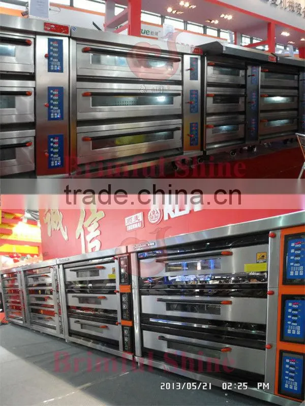 deck oven with steam spray/gas oven