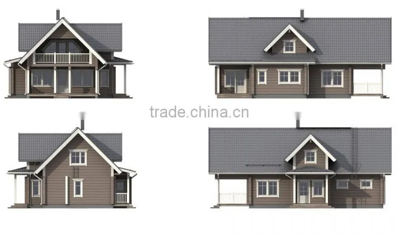 PREFAB LOG/WOODEN HOUSE FOR LIVING