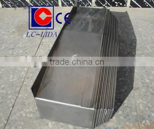 L*W*H steel/stainless steel plate telescopic cover(bellow) for machine