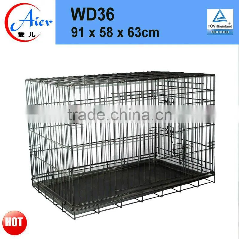 Factory outlets metal folding dog crate sale