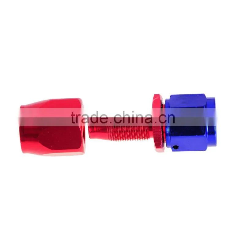 Red AN8 AN-8 8 AN Straight Push Lock Swivel Fitting Hose End Oil Fuel Adaptor