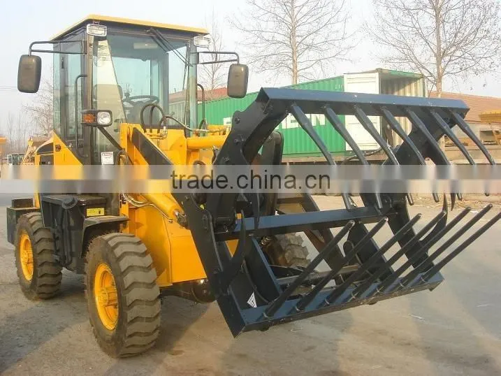China small wheel loader JT912, ZL12F with A/C, Quick hitch and attachments