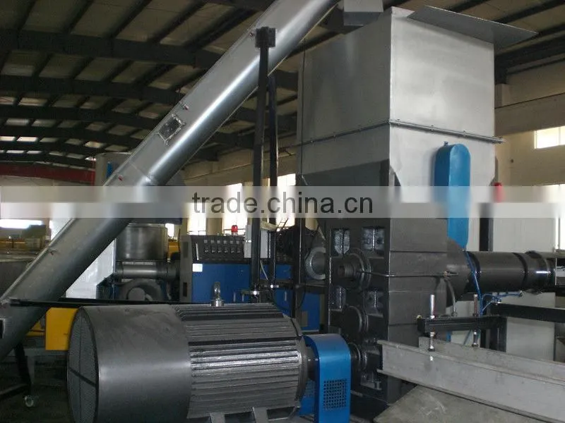 pp pe double stage granulating machine/pelletizing recycling line