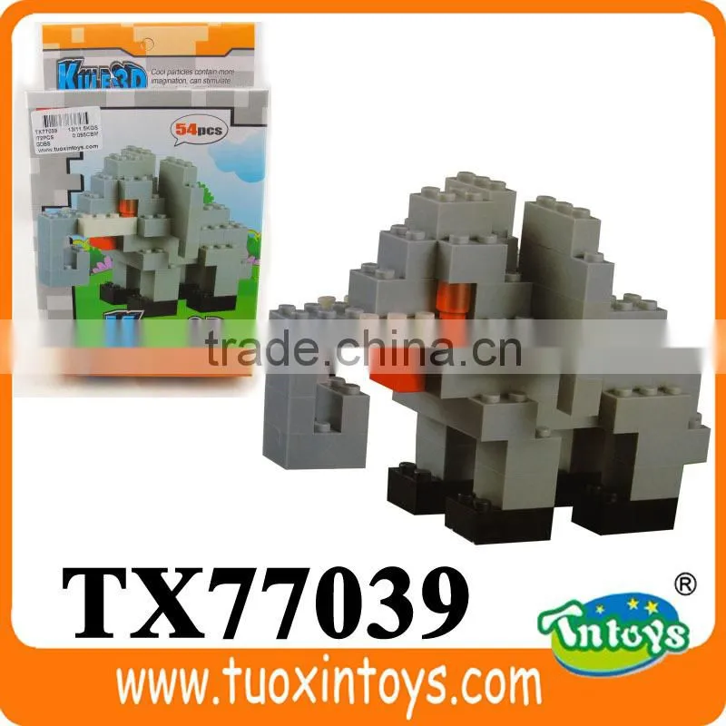 plastic panda design building blocks toys direct factory
