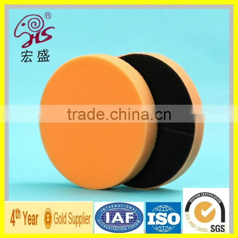2016 new product Deep Red Sponge Buffing Pad nylon tape Foam Pad high quality