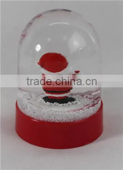 Christmas plastic snow globe