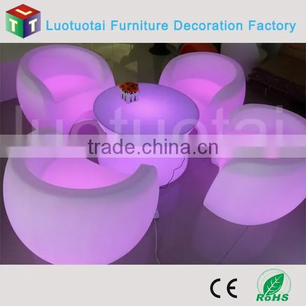16 color change remote control battery operated led bar chair/bar sofa