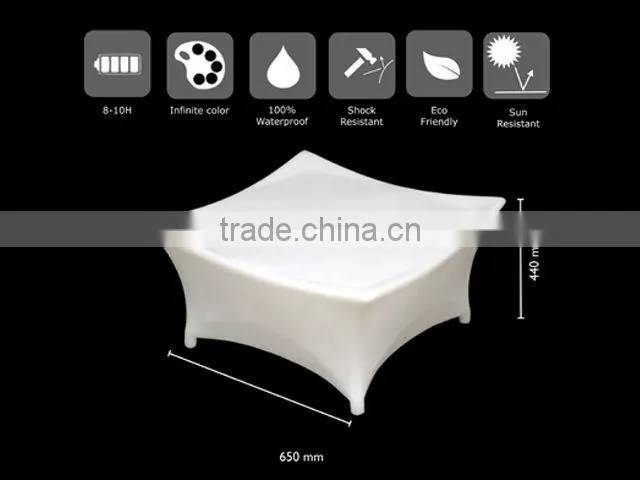 White Plastic Ottoman for Nightclub LGL61-9521