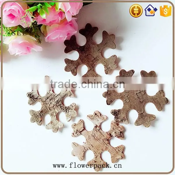 Christmas series natural flowered bark engraving