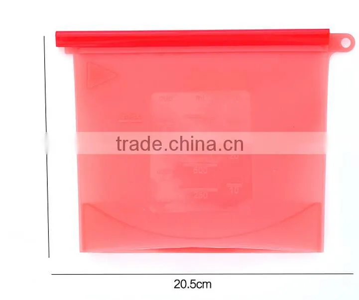 Wholesale Stock Portable Silicone Food Seal Freshness Protection Bag