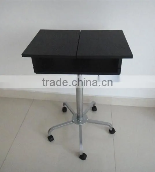 Adjustable Rolling Portable Mobile Computer Notebook Desk Stand Laptop Table