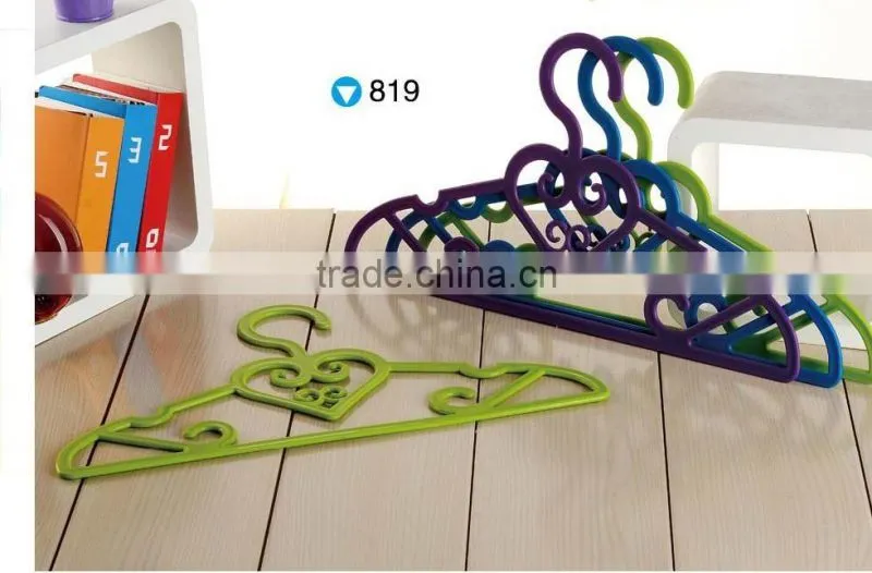 plastic colored garment hanger 5pcs/set