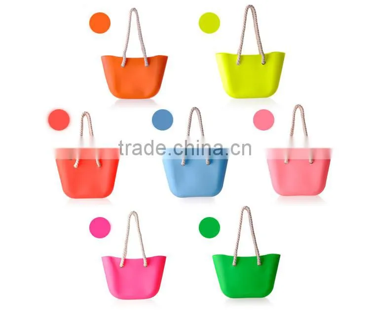 2016 best selling funky PVC raffia beach bags