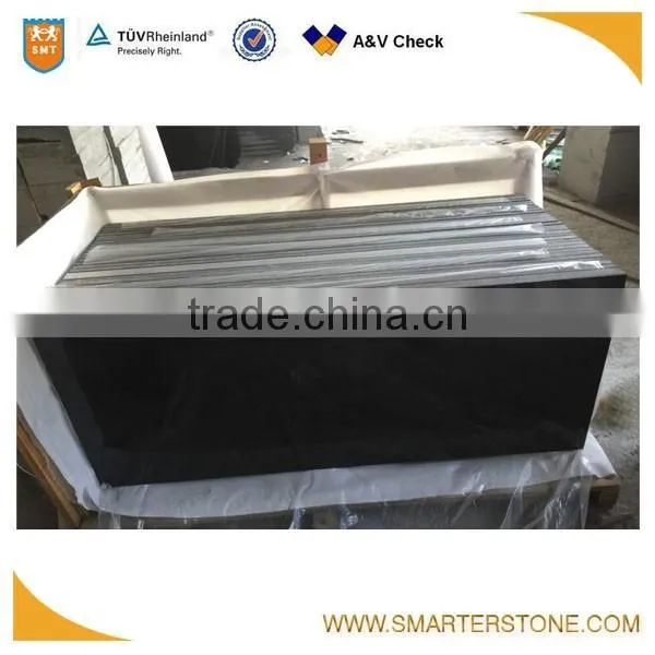 2 cm thick polished stone black star basalt tile