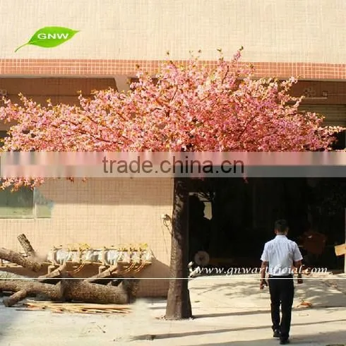 GNW BTRO059-3 New 13ft white big artificial maple leave blossom tree for landscape garden decoration
