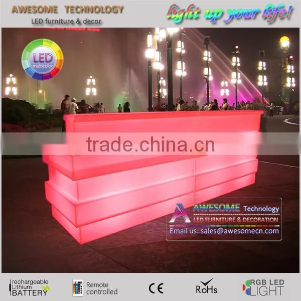 2017 portable bar light up led furniture for sale