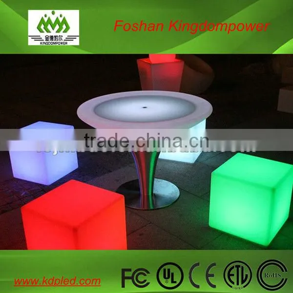 novel design color changing LED illuminated table