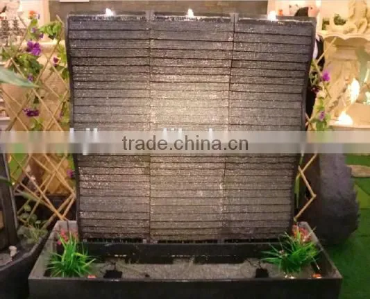 garden LED big granite stone water fountain outdoor stone