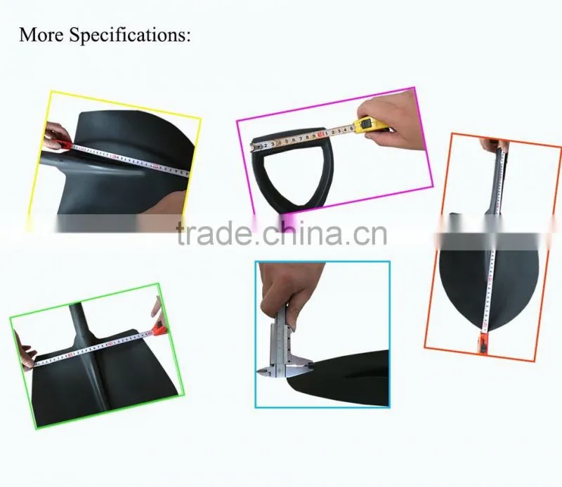 wooden handle steel shovel S501D