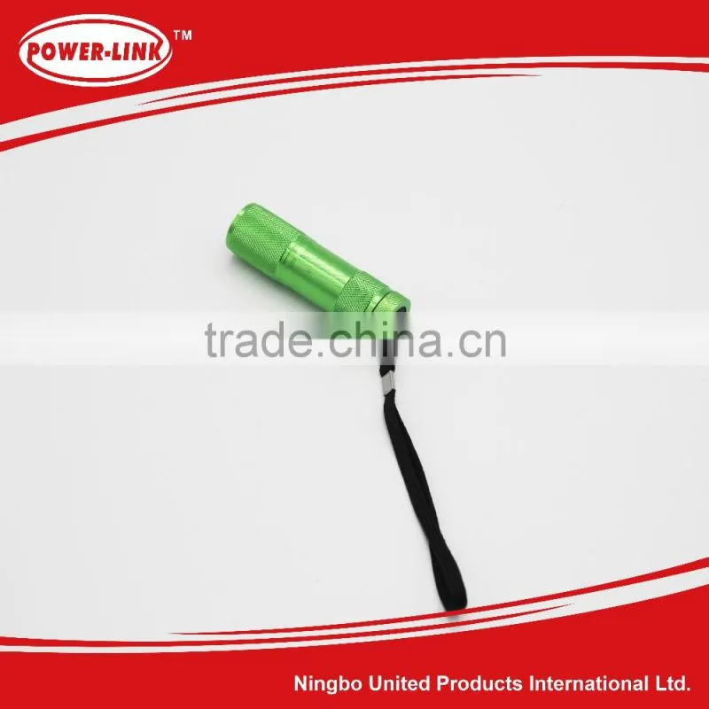 9 Led Flashlight With 3*AAA Normal Batteries