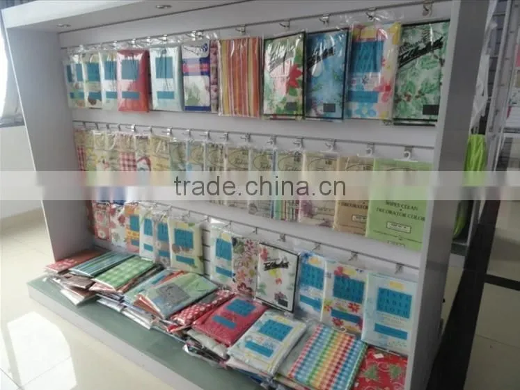 big sale !!!2015 new classic flannel/PVC/PE table cloth with good quality for home/hotel