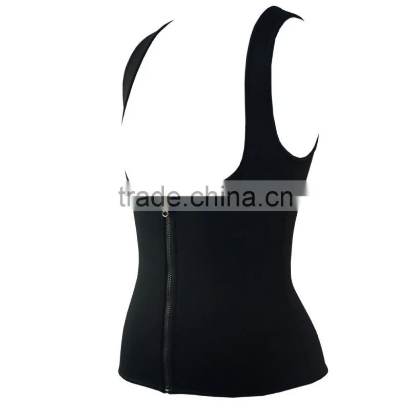 Sexy new slim shape vest breast care body slimming waist vests with zipper