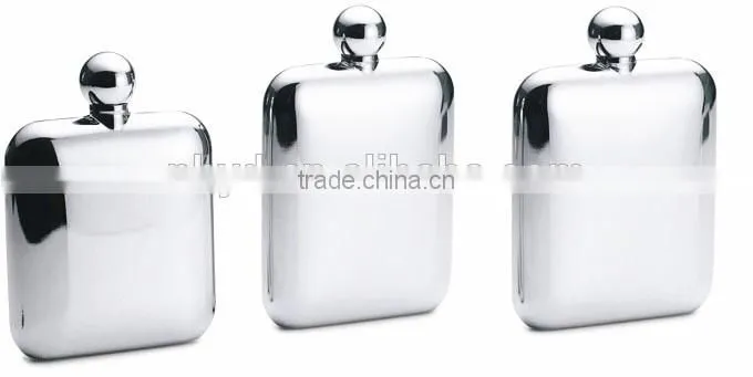 2016 outdoor new hip flask 6oz mini stainless steel hip flask round medium