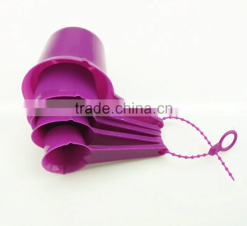 47064 Set of 5 pcs Plastic Kitchen Baking Measuring Measure Spoon Cup Set NEW