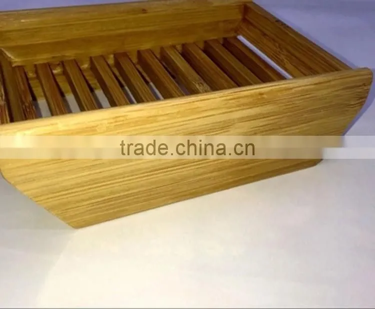 Useful simple creative cute bamboo soap box